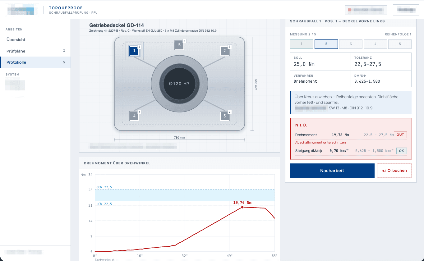 Screenshot Werkerführung